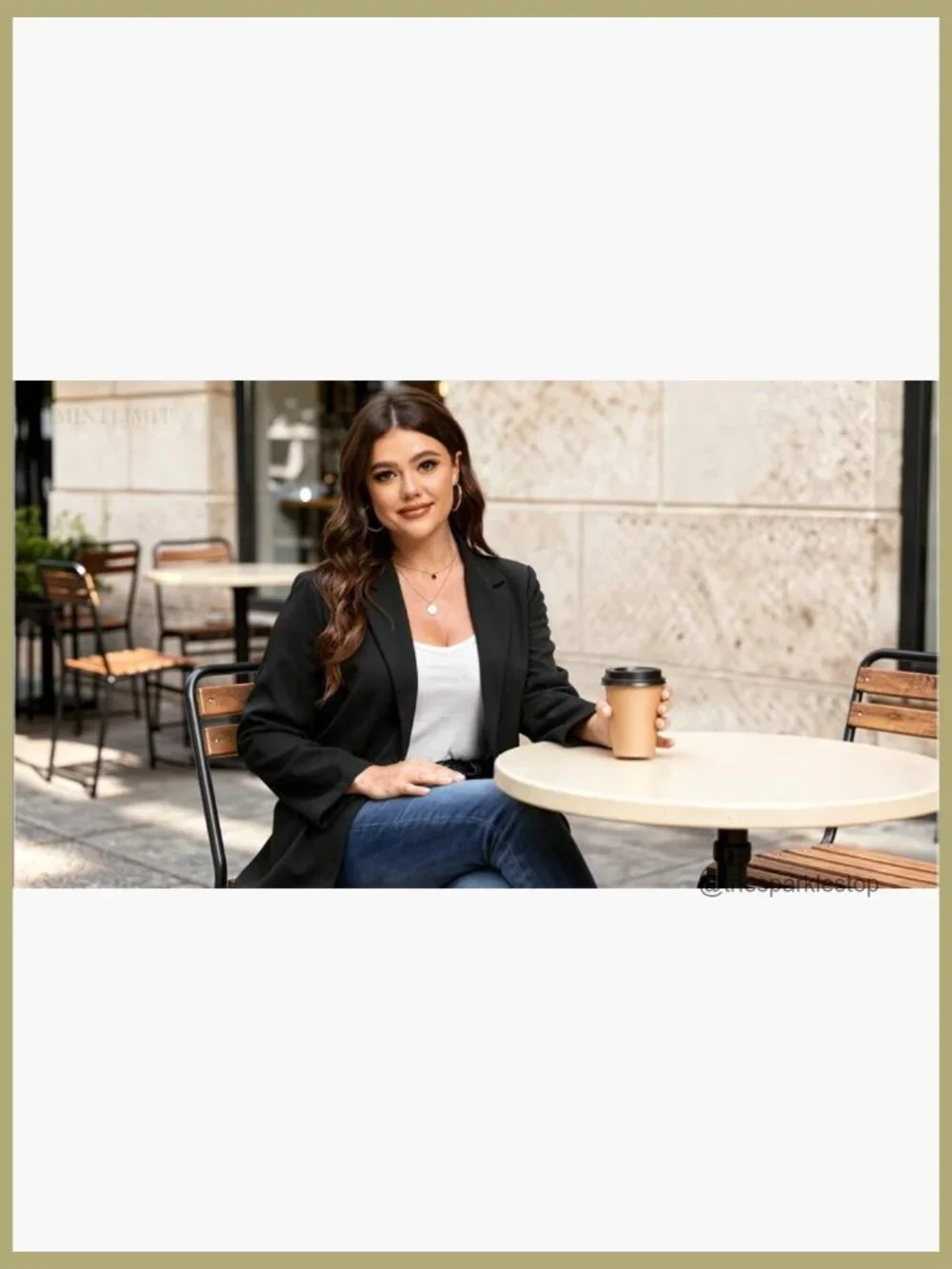 Polyester Spandex Blazer Long Sleeve Notch Lapel Button Front Pockets - Picture 7 of 7